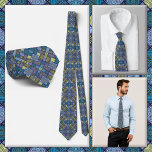 Gravata NECKTIE - Sombras do Amarelo Verde Azul e Violeta<br><div class="desc">Uma imagem de várias cores em tons de azul, verde, violeta e amarelo é apresentada nesta gravata masculina atraente (camisa e modelo não incluídos). A imagem cobrir toda a frente e atrás da gravata. Não pode ser removido ou substituído da frente (veja NOTA abaixo), mas pode ser reposicionado para uma...</div>