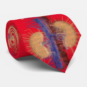 Gravata Nefrologista Artsy Design Vermelho