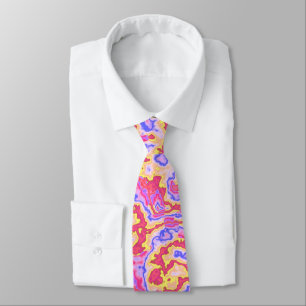 Gravata Neon Acid Trip Marble