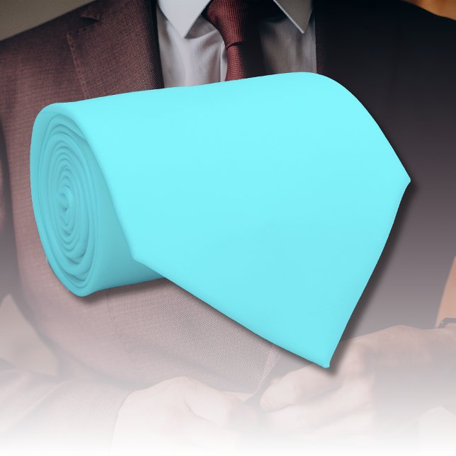 Gravata Neon Electric Blue Solid Color | Clássico (Criador carregado)