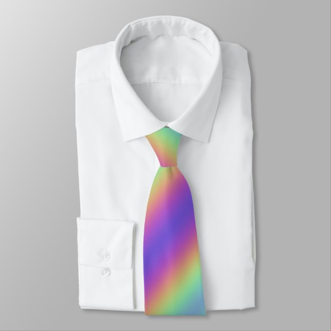 Gravata Neon Glow Rainbow Strik Neck (Amarrado)