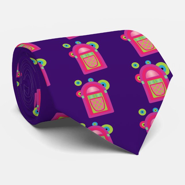 Gravata Neon Jukebox (Rolled)