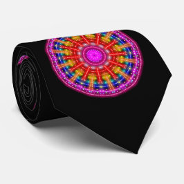 Gravata Neon Medallion