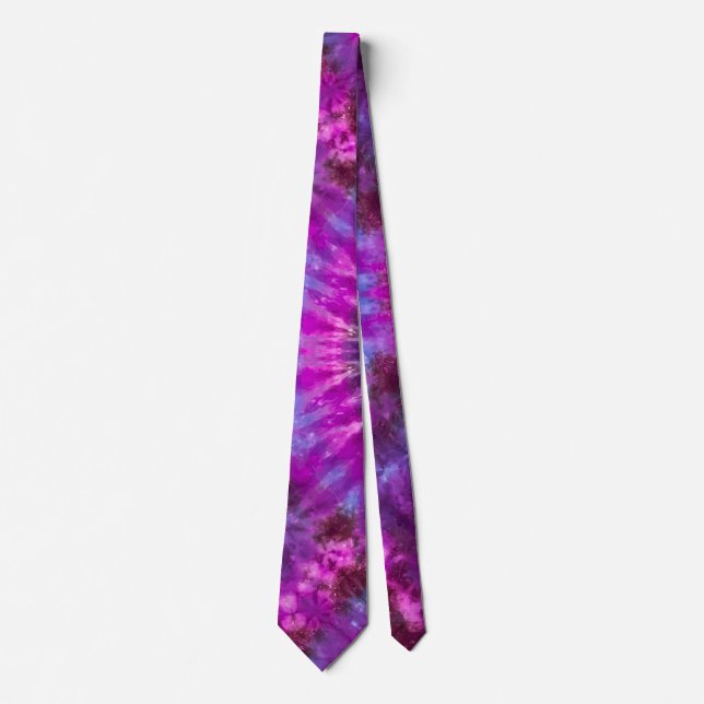 Gravata Neon Tie Dye - Neck Tie Masculina (Frente)
