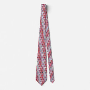 Gravata Nepal Flag Honeycomb Tie