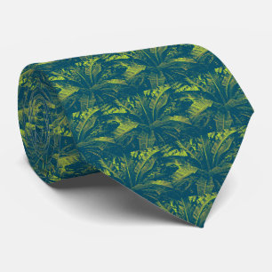 Gravata Nest Fern Necktie - Verde Azul