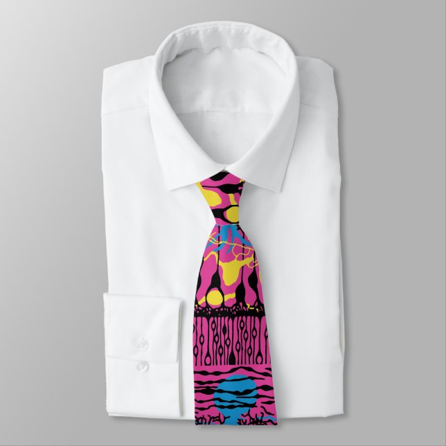 Gravata Neuroscience Retina Pink Tie (Amarrado)