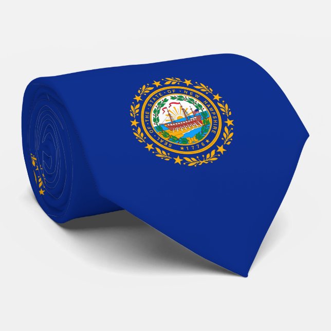 Gravata New Hampshire State Flag Design (Rolled)