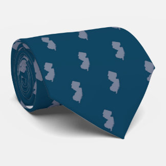 Gravata New Jersey State Tie Blue on Blue