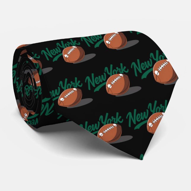Gravata New York Football Neck Tie (Rolled)