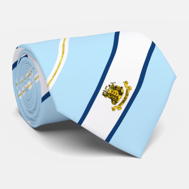 Gravata Newark (Nova Jersey), bandeira da cidade, Neck Tie (Rolled)