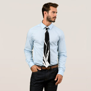 Gravata Nó do buquê: Abstrato preto e branco