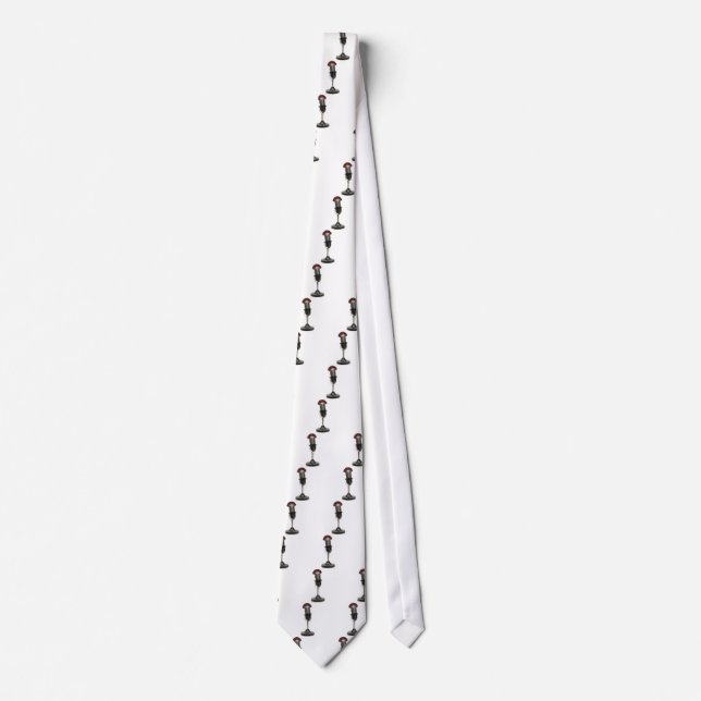 Gravata No microfone do vintage do AR (Frente)