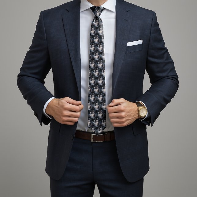 Gravata No More Mr Nice Guy Funny Alpha Wolf Meme Brainrot (Criador carregado)