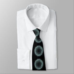 Gravata no pescoço - Coronavírus Branco em Preto