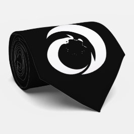 Gravata No Sign White em preto