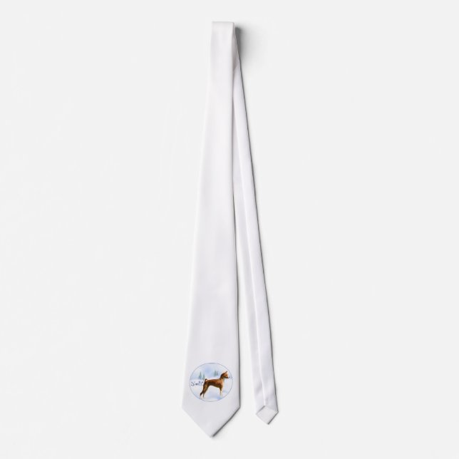 Gravata Noel Basenji Tie (Frente)