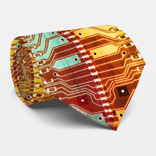 Gravata Nome robótico do conselho de circuito impresso gee (Rolled)