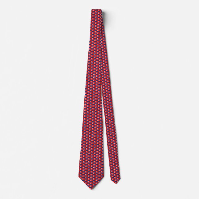 Gravata North Korea Flag Honeycomb Tie (Frente)
