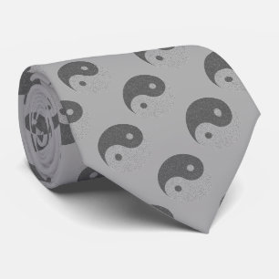 Gravata Notas Musicais Yin Yang