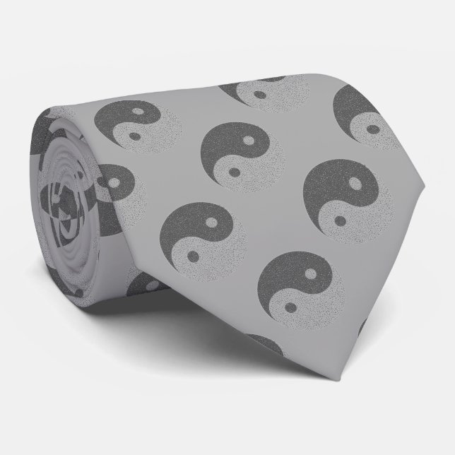 Gravata Notas Musicais Yin Yang (Rolled)