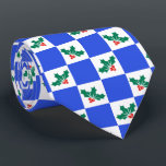 Gravata Novelty checou Holly Christmas<br><div class="desc">Perfeito por mostrar que você está no humor festivo, esta gravata inteligente faria todos os seus colegas de trabalho sorrirem. Este design tem um fundo vermelho e branco com gráficos Holly. Traga a diversão para a estação festiva.</div>
