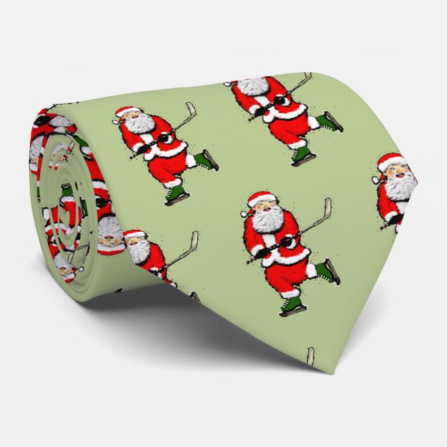 Gravata novidade de hóquei presentes de Natal Neck Tie (Rolled)