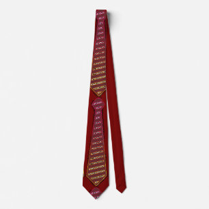 Gravata Novidade de Padrão Dk Vermelho