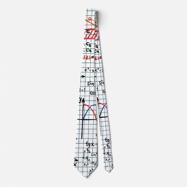 Gravata Números de fórmulas da matemática (Frente)