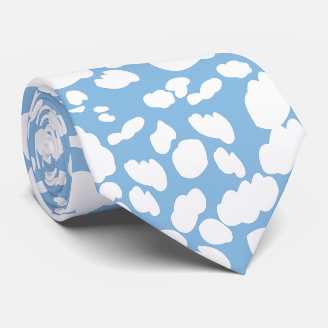 Gravata Nuvens Céu Azul Nuvens  (Rolled)