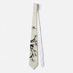 Gravata o 梅花, ameixa do 北斎 floresce, Hokusai, Ukiy