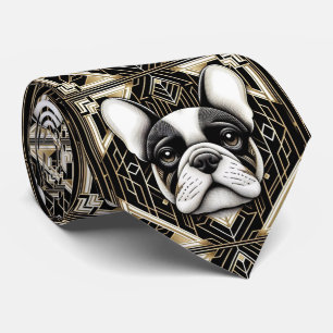 Gravata O Amante de Cachorro Divertido   Pai de Bulldog Fr