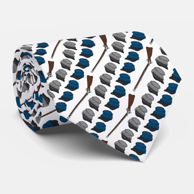 Gravata O azul e as cinzas (Rolled)