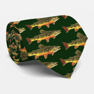Gravata O Brook Trout para Pescadores e Ichtiologista