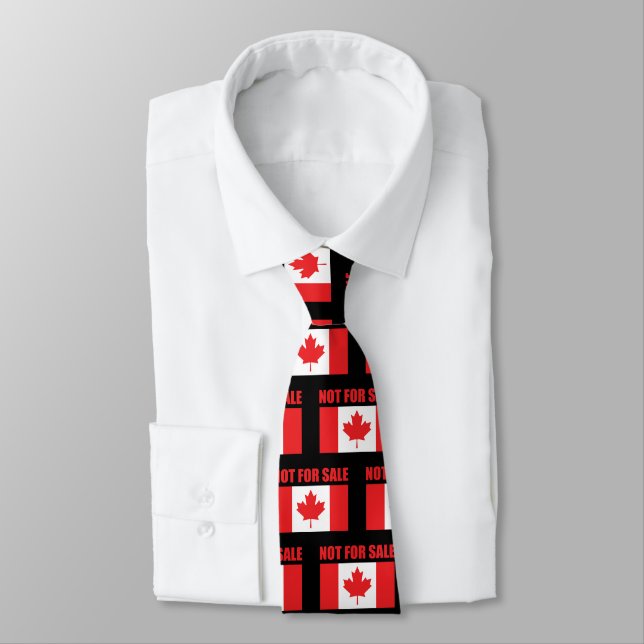 Gravata O Canadá não está à venda (Amarrado)
