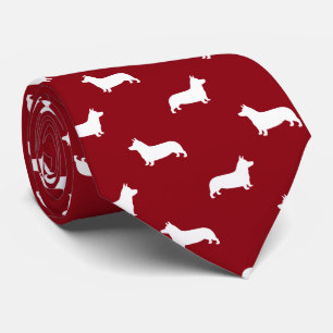 Gravata O Corgi de Galês do Pembroke mostra em silhueta o