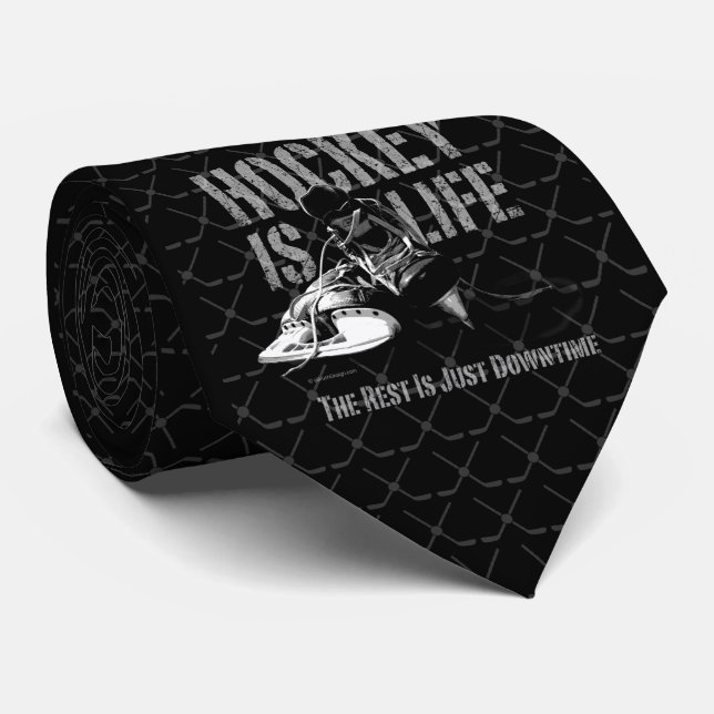 Gravata O hóquei é vida (Rolled)