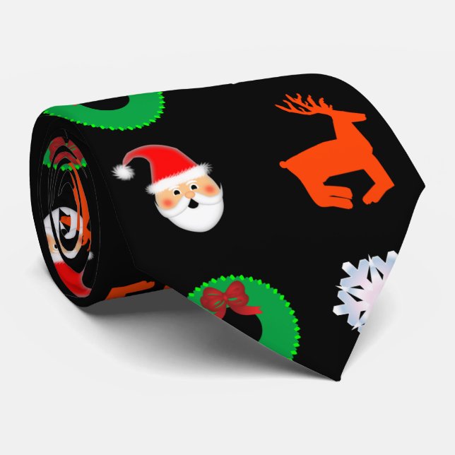 Gravata O laço do Natal (Rolled)