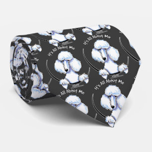 Gravata O Poodle Padrão Branco É Tudo Sobre Mim