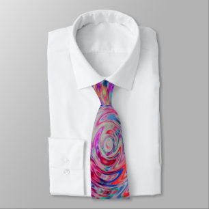 Gravata O Psicodélico Neon Rainbow Neck Tie combina com tu