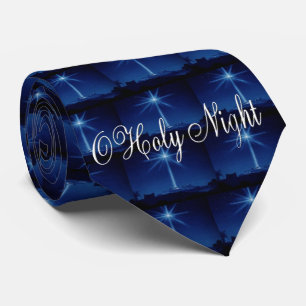 Gravata O Santa Noite Blue Men's Tie