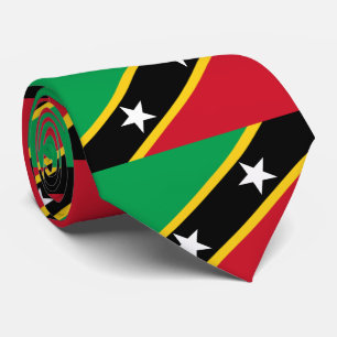 Gravata O santo Kitts & Nevis embandeira