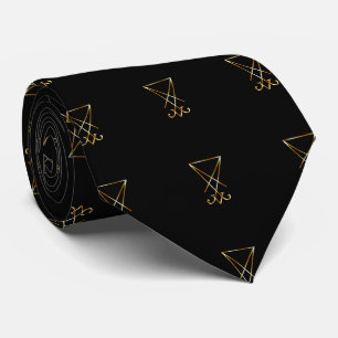 Gravata O sigil dourado de Lucifer