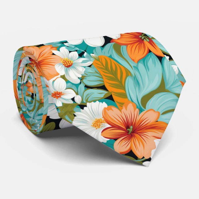 Gravata O Tie Retrohavaiano (Rolled)