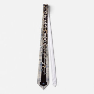 Gravata Oboe amarrado no olhar azul desvanecido da sarja