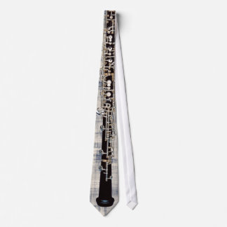 Gravata Oboe amarrado no olhar azul desvanecido da sarja