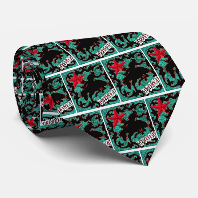 Gravata ocidental do cavaleiro do Bronc do (Rolled)