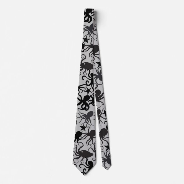 Gravata Octopus Pattern.w LGrey BG (Frente)