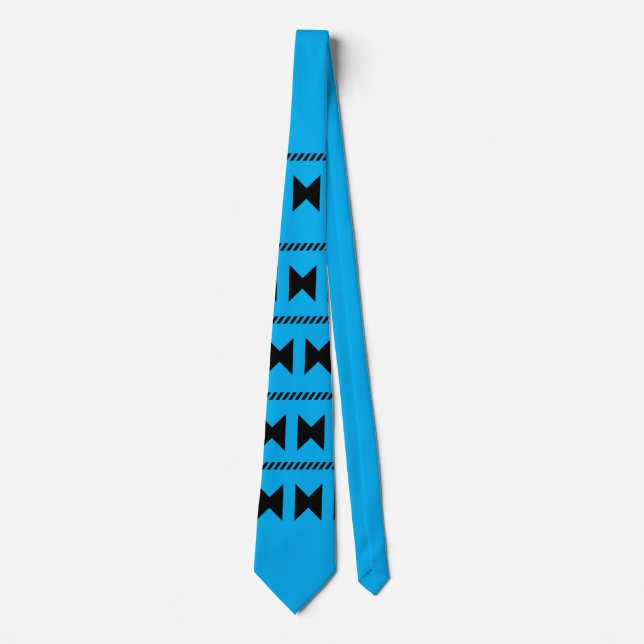 Gravata Office tie with elegant blue colour (Frente)