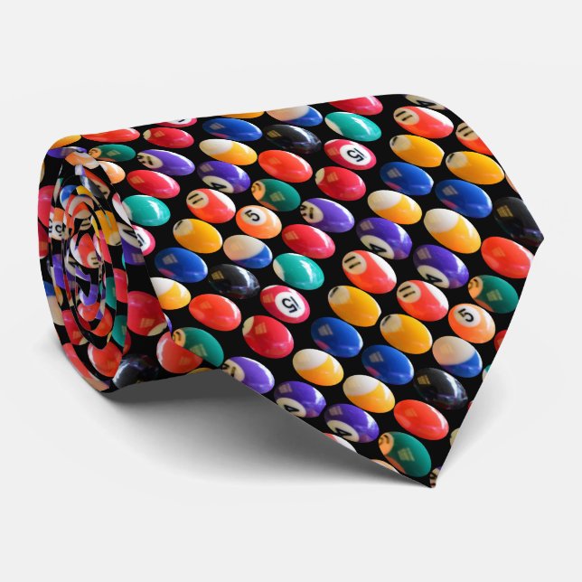 Gravata Oitball As Cores, Necktie (Rolled)